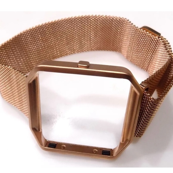 Milanese Mesh FITBIT BLAZE Bracelet Copper Tone Stainless Steel Watch Band NEW - Picture 1 of 7